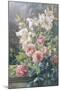 Still Life of Lilies and Roses-Mary Margetts-Mounted Giclee Print