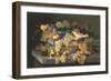 Still Life of Melon, Cherries, and Strawberries-Severin Roesen-Framed Giclee Print