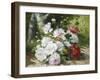 Still Life of Mixed Summer Flowers-Eugene Henri Cauchois-Framed Giclee Print