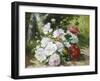 Still Life of Mixed Summer Flowers-Eugene Henri Cauchois-Framed Giclee Print