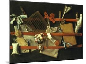 Still Life of Noteboard, c.1664-Samuel Van Hoogstraeten-Mounted Giclee Print