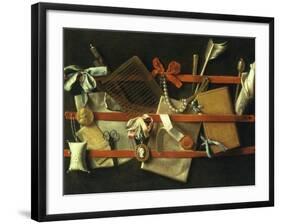 Still Life of Noteboard, c.1664-Samuel Van Hoogstraeten-Framed Giclee Print