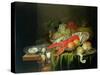 Still Life of Oysters and Lobsters-Reynier van Gherwen-Stretched Canvas