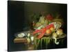 Still Life of Oysters and Lobsters-Reynier van Gherwen-Stretched Canvas