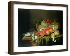 Still Life of Oysters and Lobsters-Reynier van Gherwen-Framed Giclee Print