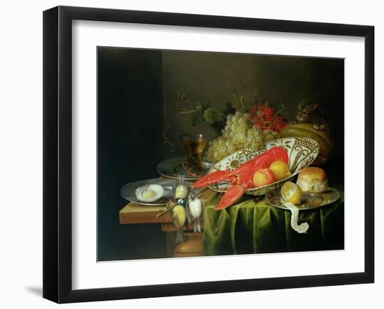 Still Life of Oysters and Lobsters-Reynier van Gherwen-Framed Giclee Print