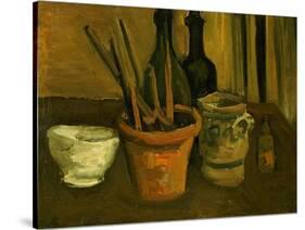 Still Life of Paintbrushes in a Flowerpot, 1884-85-Vincent van Gogh-Stretched Canvas