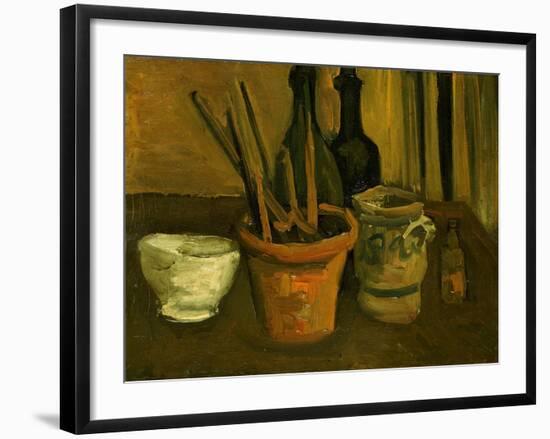 Still Life of Paintbrushes in a Flowerpot, 1884-85-Vincent van Gogh-Framed Giclee Print