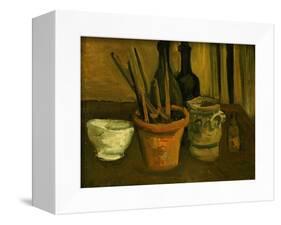 Still Life of Paintbrushes in a Flowerpot, 1884-85-Vincent van Gogh-Framed Giclee Print