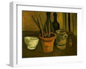Still Life of Paintbrushes in a Flowerpot, 1884-85-Vincent van Gogh-Framed Giclee Print