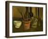 Still Life of Paintbrushes in a Flowerpot-Vincent van Gogh-Framed Giclee Print