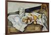 Still Life of Peaches and Pears, 1888-90-Paul Cézanne-Framed Giclee Print