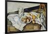 Still Life of Peaches and Pears, 1888-90-Paul Cézanne-Framed Giclee Print