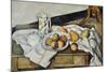 Still Life of Peaches and Pears, 1888-90-Paul Cézanne-Mounted Giclee Print