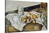 Still Life of Peaches and Pears, 1888-90-Paul Cézanne-Stretched Canvas