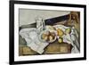 Still Life of Peaches and Pears, 1888-90-Paul Cézanne-Framed Giclee Print