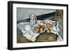 Still Life of Peaches and Pears, 1888-90-Paul Cézanne-Framed Giclee Print