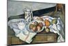 Still Life of Peaches and Pears, 1888-90-Paul Cézanne-Mounted Giclee Print