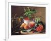 Still Life of Peaches, Pomegranates and Raspberries-Carl Vilhelm-Framed Giclee Print