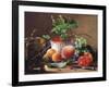 Still Life of Peaches, Pomegranates and Raspberries-Carl Vilhelm-Framed Giclee Print