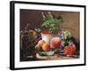 Still Life of Peaches, Pomegranates and Raspberries-Carl Vilhelm-Framed Giclee Print