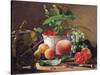 Still Life of Peaches, Pomegranates and Raspberries-Carl Vilhelm-Stretched Canvas