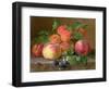 Still Life of Peaches-Henriette Ronner-Knip-Framed Giclee Print