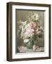 Still Life of Peonies and Roses-Francois Rivoire-Framed Premium Giclee Print