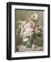 Still Life of Peonies and Roses-Francois Rivoire-Framed Premium Giclee Print