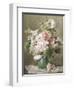 Still Life of Peonies and Roses-Francois Rivoire-Framed Premium Giclee Print