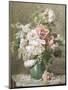 Still Life of Peonies and Roses-Francois Rivoire-Mounted Premium Giclee Print