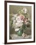 Still Life of Peonies and Roses-Francois Rivoire-Framed Premium Giclee Print