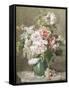 Still Life of Peonies and Roses-Francois Rivoire-Framed Stretched Canvas