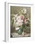 Still Life of Peonies and Roses-Francois Rivoire-Framed Premium Giclee Print