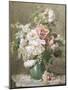 Still Life of Peonies and Roses-Francois Rivoire-Mounted Premium Giclee Print