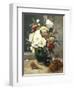 Still Life of Peonies and Wallflowers-Eugene Henri Cauchois-Framed Premium Giclee Print