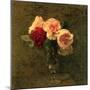 Still Life of Pink and Red Roses, 19th Century-Henri Fantin-Latour-Mounted Giclee Print