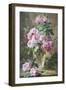 Still Life of Pink Roses in a Glass Vase-Frans Mortelmans-Framed Giclee Print