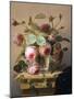 Still Life of Pink Roses in a Glass Vase-Hans Hermann-Mounted Giclee Print