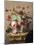 Still Life of Pink Roses in a Glass Vase-Hans Hermann-Mounted Giclee Print