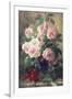 Still Life of Pink Roses-Frans Mortelmans-Framed Giclee Print