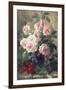 Still Life of Pink Roses-Frans Mortelmans-Framed Giclee Print