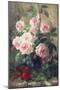 Still Life of Pink Roses-Frans Mortelmans-Mounted Giclee Print