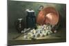 Still Life of Plums and Jam-Making Utensils-Paul Gagneux-Mounted Giclee Print
