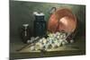 Still Life of Plums and Jam-Making Utensils-Paul Gagneux-Mounted Giclee Print