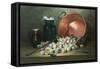 Still Life of Plums and Jam-Making Utensils-Paul Gagneux-Framed Stretched Canvas