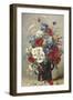 Still Life of Poppies, Daisies and Cornflowers-Eugene Henri Cauchois-Framed Giclee Print