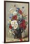 Still Life of Poppies, Daisies and Cornflowers-Eugene Henri Cauchois-Framed Giclee Print