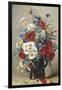 Still Life of Poppies, Daisies and Cornflowers-Eugene Henri Cauchois-Framed Giclee Print