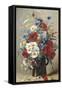 Still Life of Poppies, Daisies and Cornflowers-Eugene Henri Cauchois-Framed Stretched Canvas